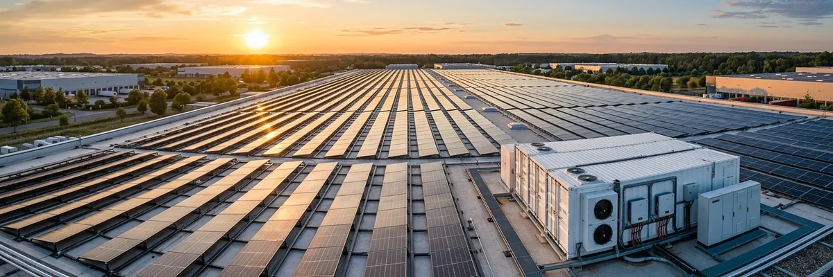 PV Anlage mit Batteriespeicher für Gewerbe und Industrie Ostalb